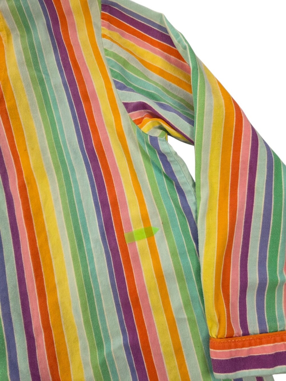 Victoria’s Secret Rainbow Stripe Cotton Pajama Set Small Vintage Y2K Loungewear - Picture 9 of 16